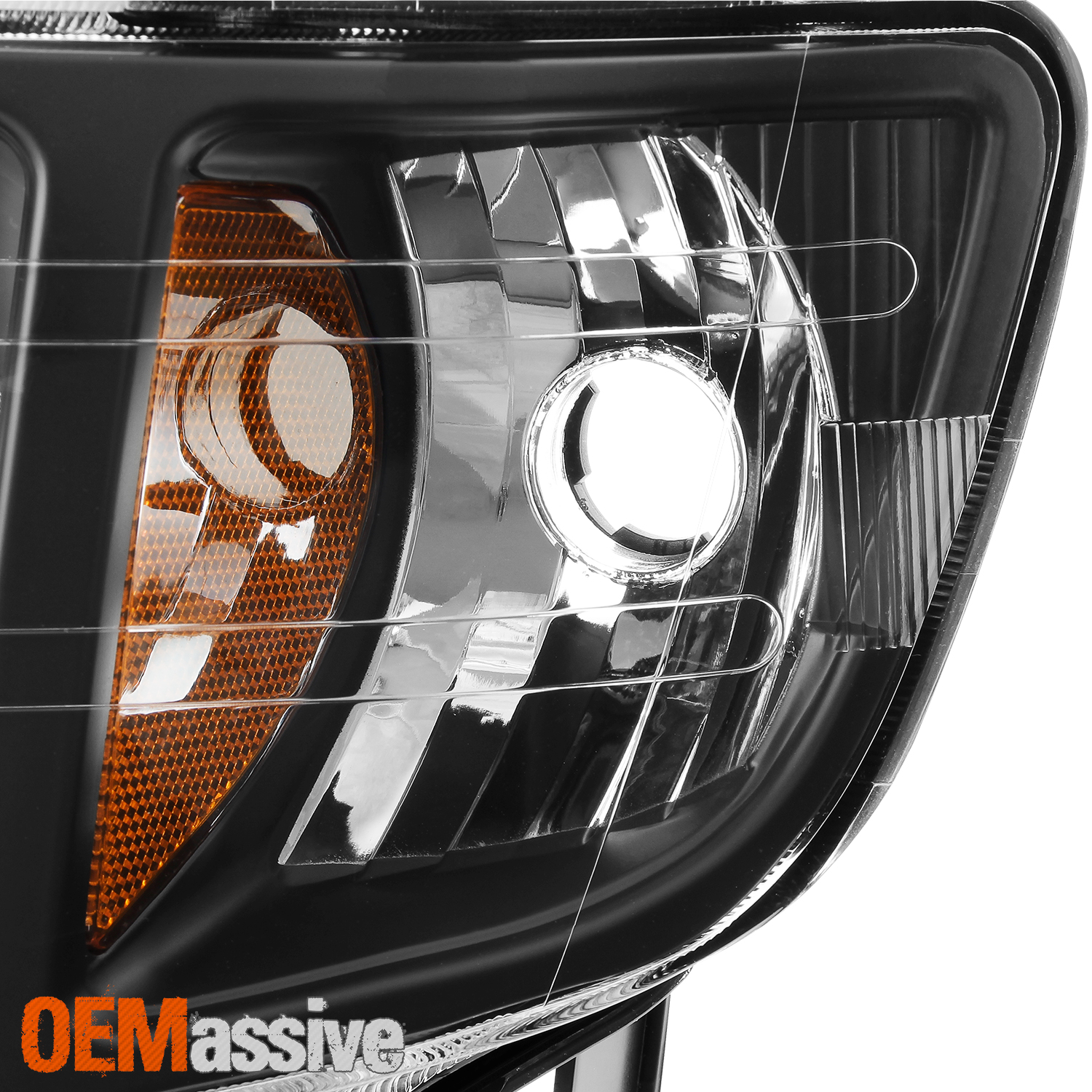 Fits 20062014 Honda Ridgeline Black Replacement Headlights LH + RH He